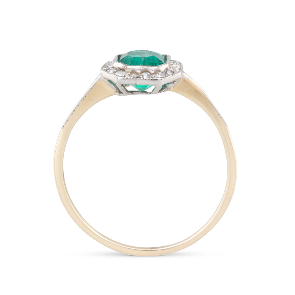 Antique Emerald Cluster Ring