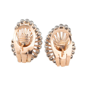 Diamond and Pearl Earrings
