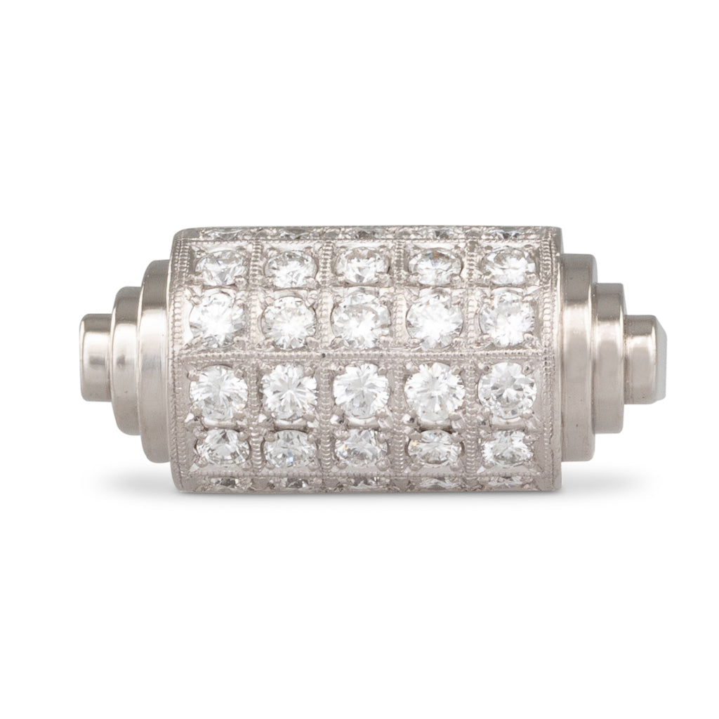 Platinum Art Deco Style Ring