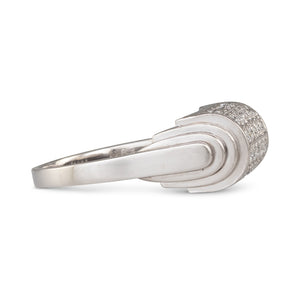 Platinum Art Deco Style Ring