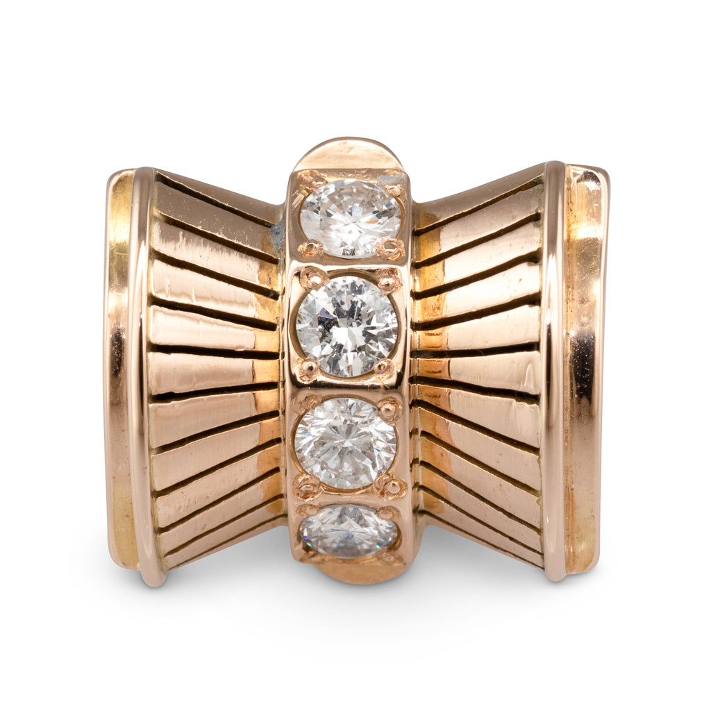 Rose Gold Diamond Retro Ring