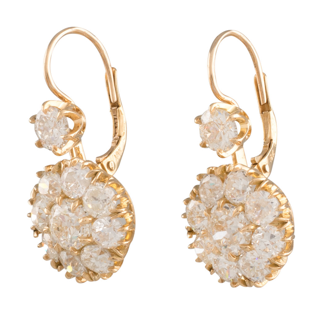 Diamond Cluster Earrings