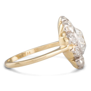 Old Cut Diamond Cluster Ring