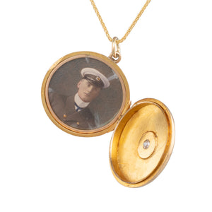 Antique Locket with Diamond