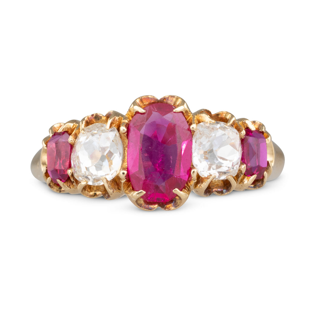 Antique Ruby & Diamond Ring