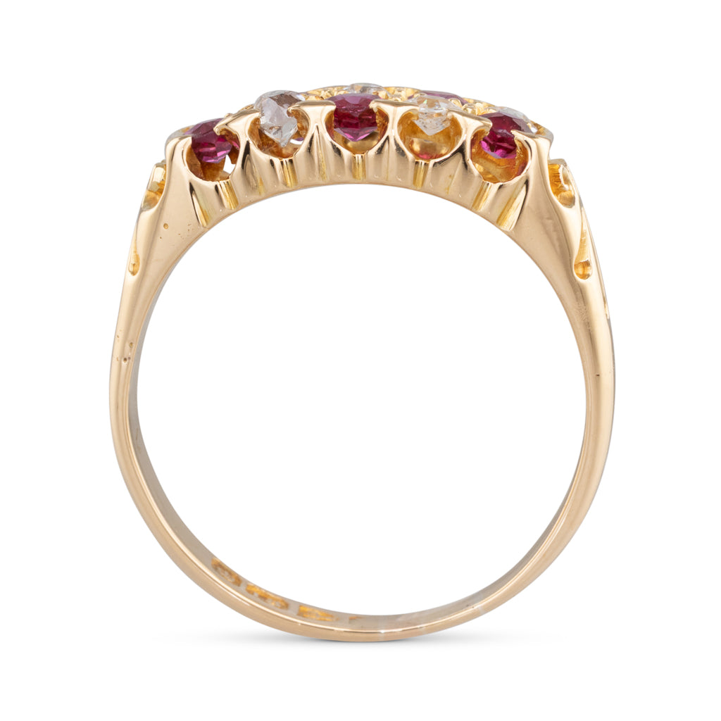 Ruby and Diamond Antique Ring
