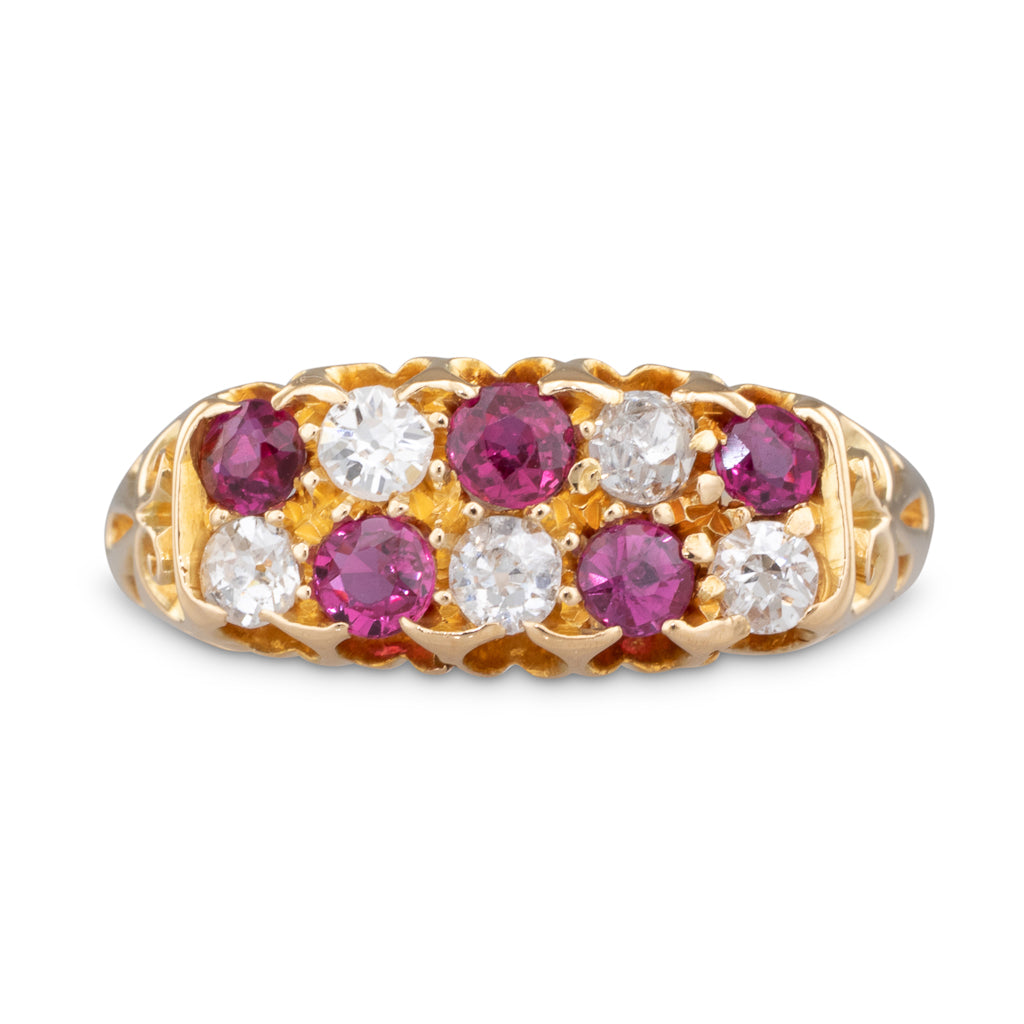 Ruby and Diamond Antique Ring