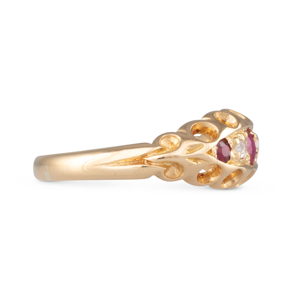 Antique Ruby and Diamond Ring
