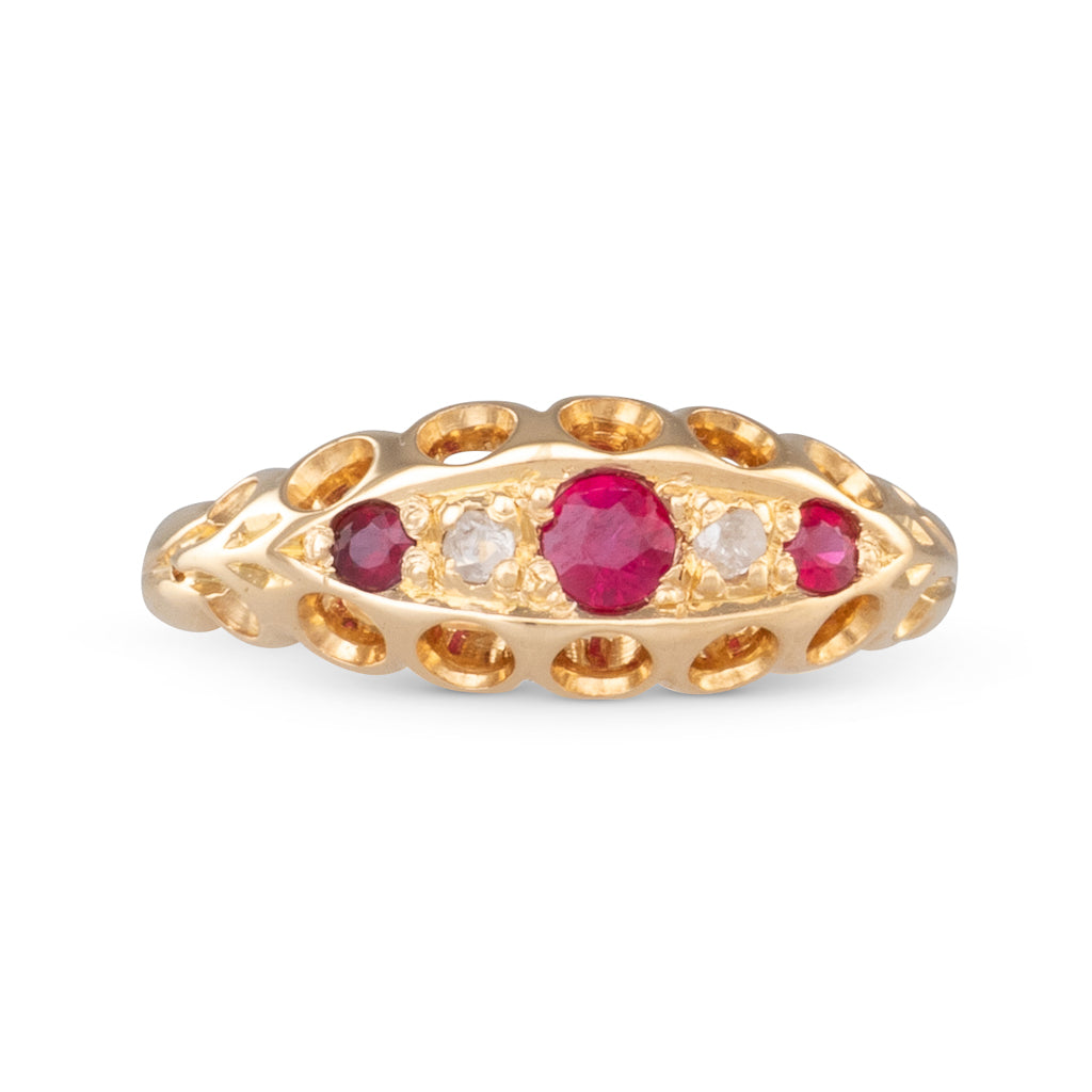 Antique Ruby and Diamond Ring