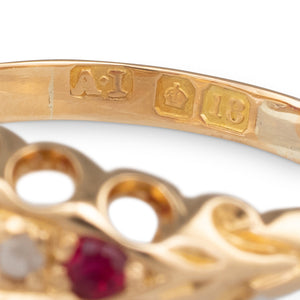 Antique Ruby and Diamond Ring