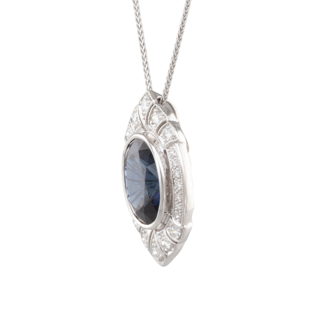 6.57ct Sapphire Pendant