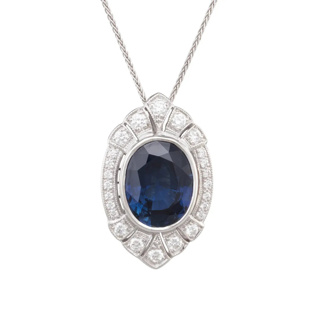 6.57ct Sapphire Pendant