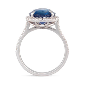 4.26ct Sapphire and Diamond Ring