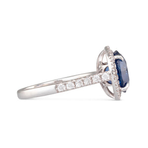 4.26ct Sapphire and Diamond Ring
