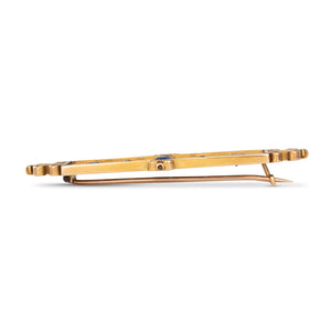 Antique Sapphire Bar Brooch