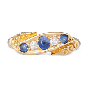 Sapphire and Diamond Ring