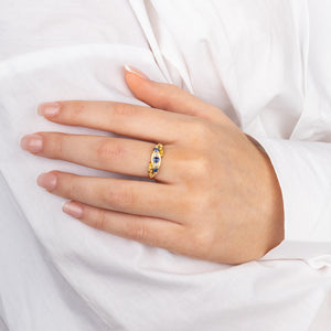 Sapphire and Diamond Ring