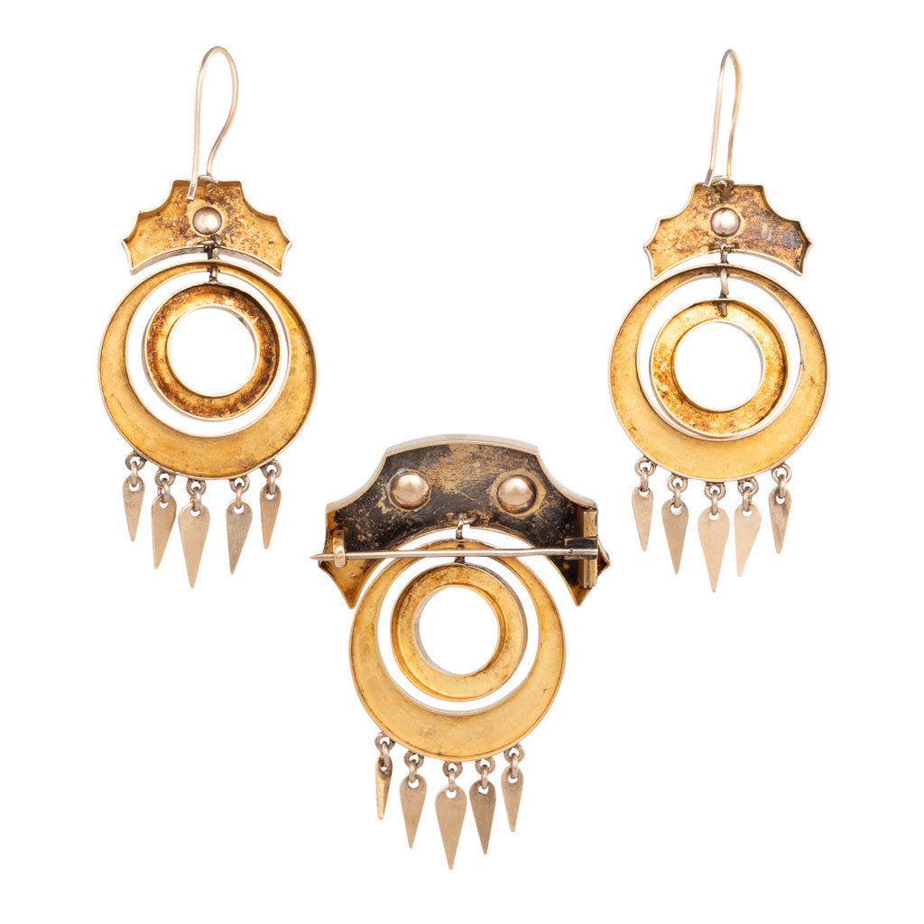 Victorian Brooch & Earrings