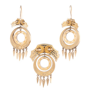 Victorian Brooch & Earrings