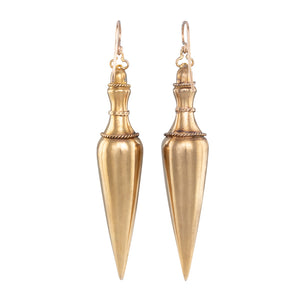 Italian Gold Drop Earrings