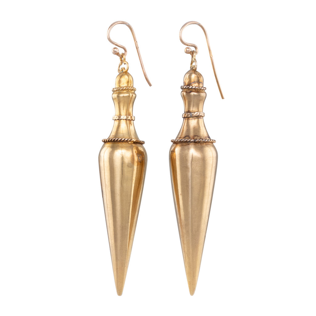 Italian Gold Drop Earrings