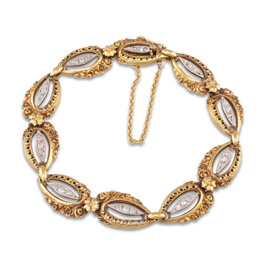 French Gold and Diamond Bracelet