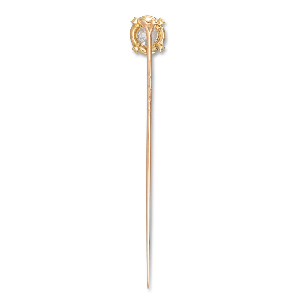 Old Cut Diamond Enamelled Stick Pin