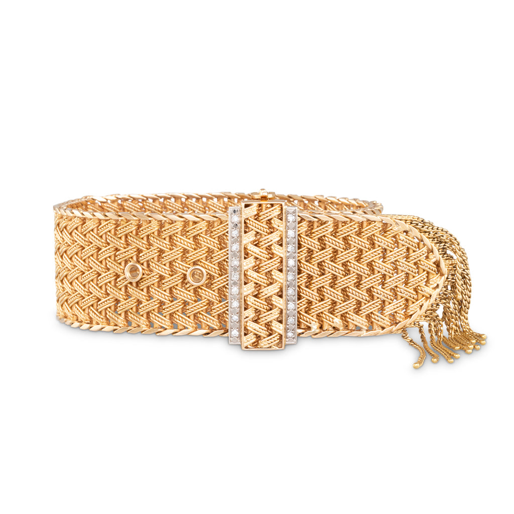 French Braided Buckle Bracelet
