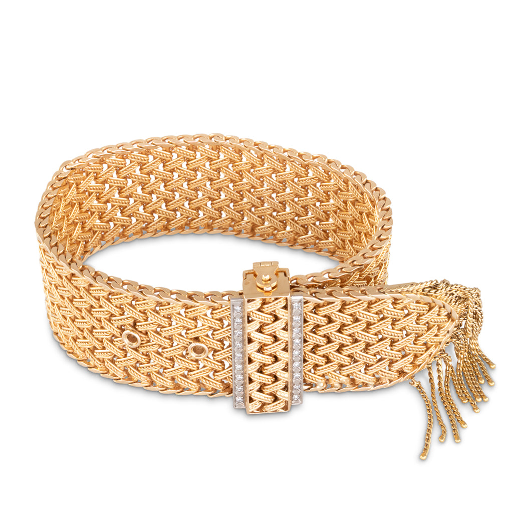 French Braided Buckle Bracelet