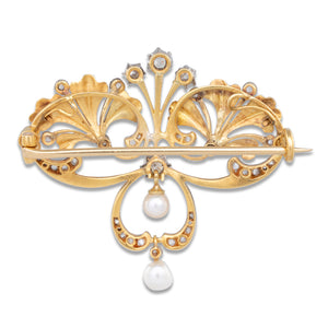 Antique Brooch with Diamonds