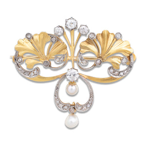 Antique Brooch with Diamonds