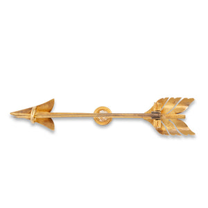 Arrow Brooch with Diamond