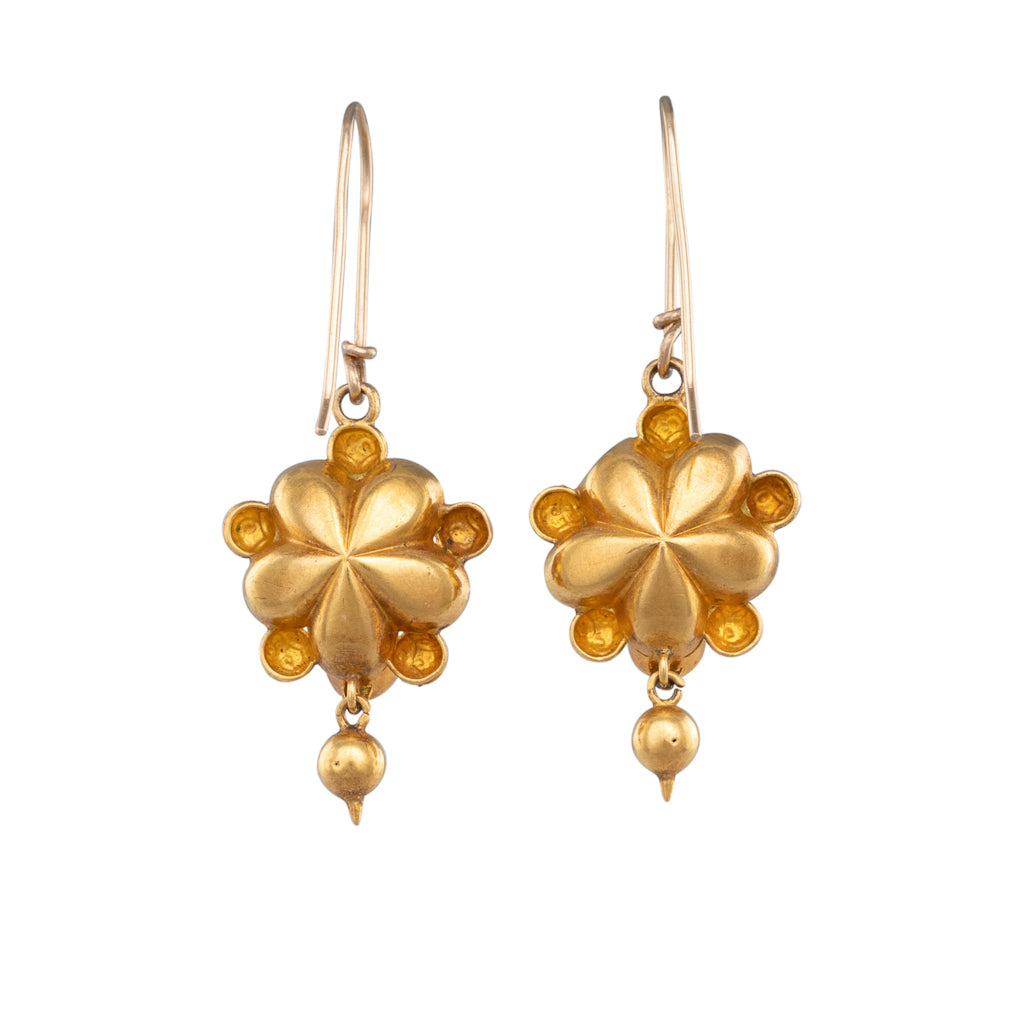 Victorian Gold & Garnet Earrings