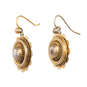 Antique Silver Gilt Earrings