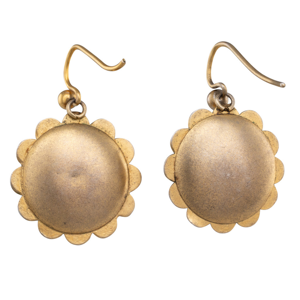 Antique Silver Gilt Earrings
