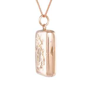 Floral Gold Locket