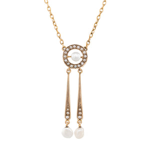 Seed Pearl Drop Pendant