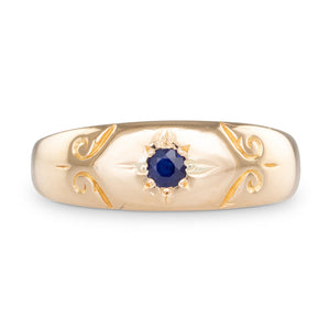 Antique Band with Sapphire