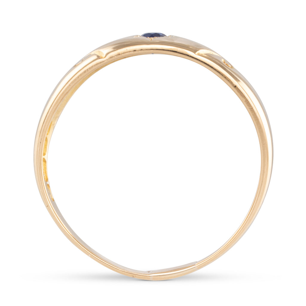 Antique Band with Sapphire
