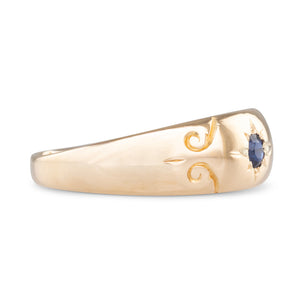 Antique Band with Sapphire