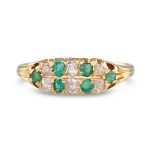 Antique Emerald & Diamond Ring