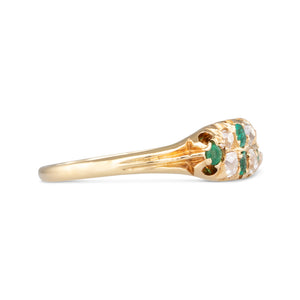 Antique Emerald & Diamond Ring
