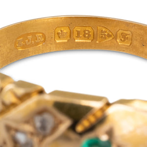 Antique Emerald & Diamond Ring