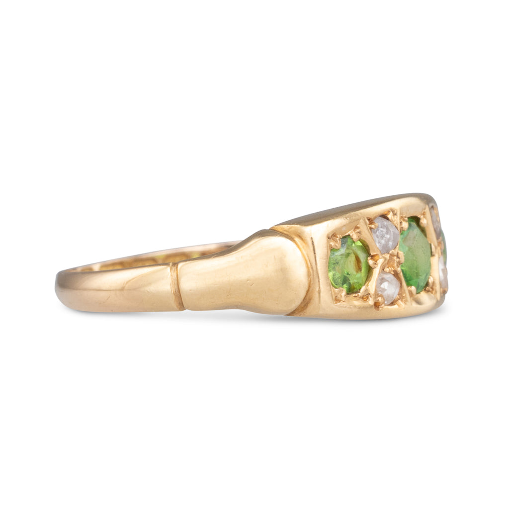Antique Demantoid Garnet Ring