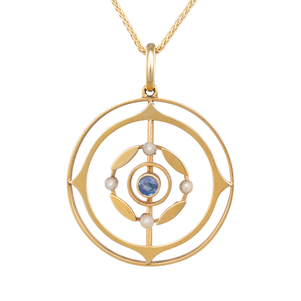 Antique Sapphire Pendant