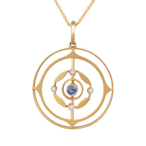 Antique Sapphire Pendant