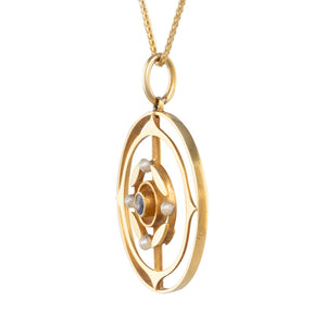 Antique Sapphire Pendant