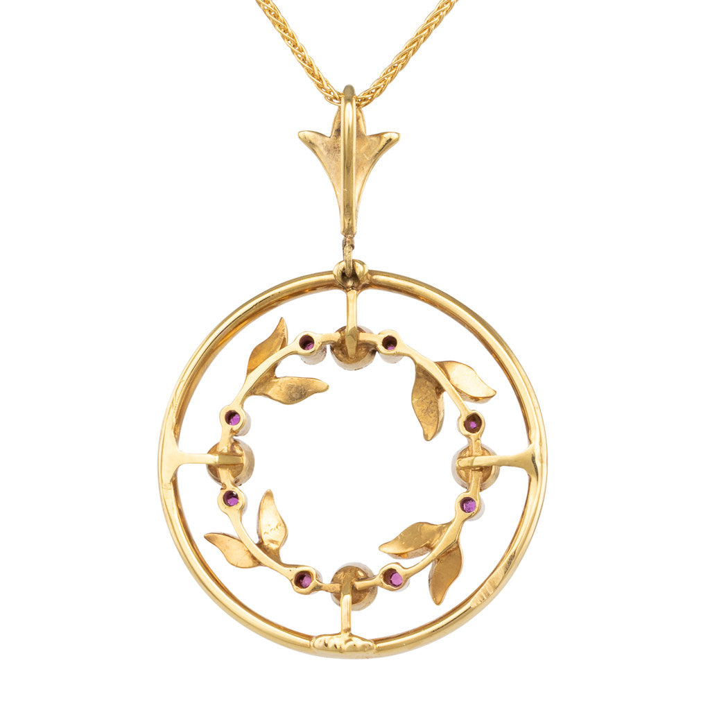 Antique Pendant with Pearls