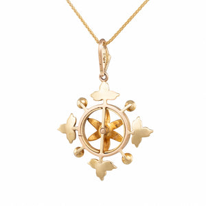 Antique Pendant with Seed Pearls