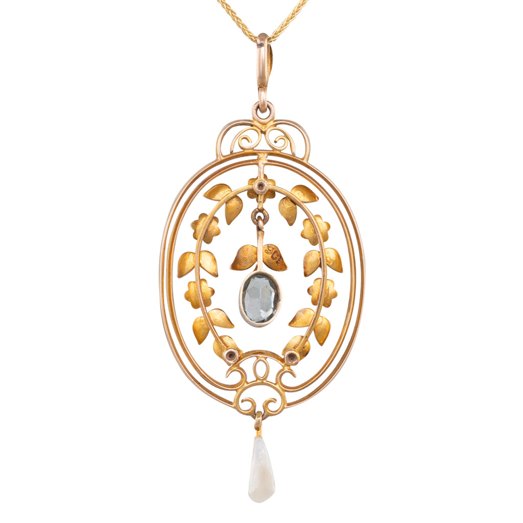 Antique Pendant with Pearls